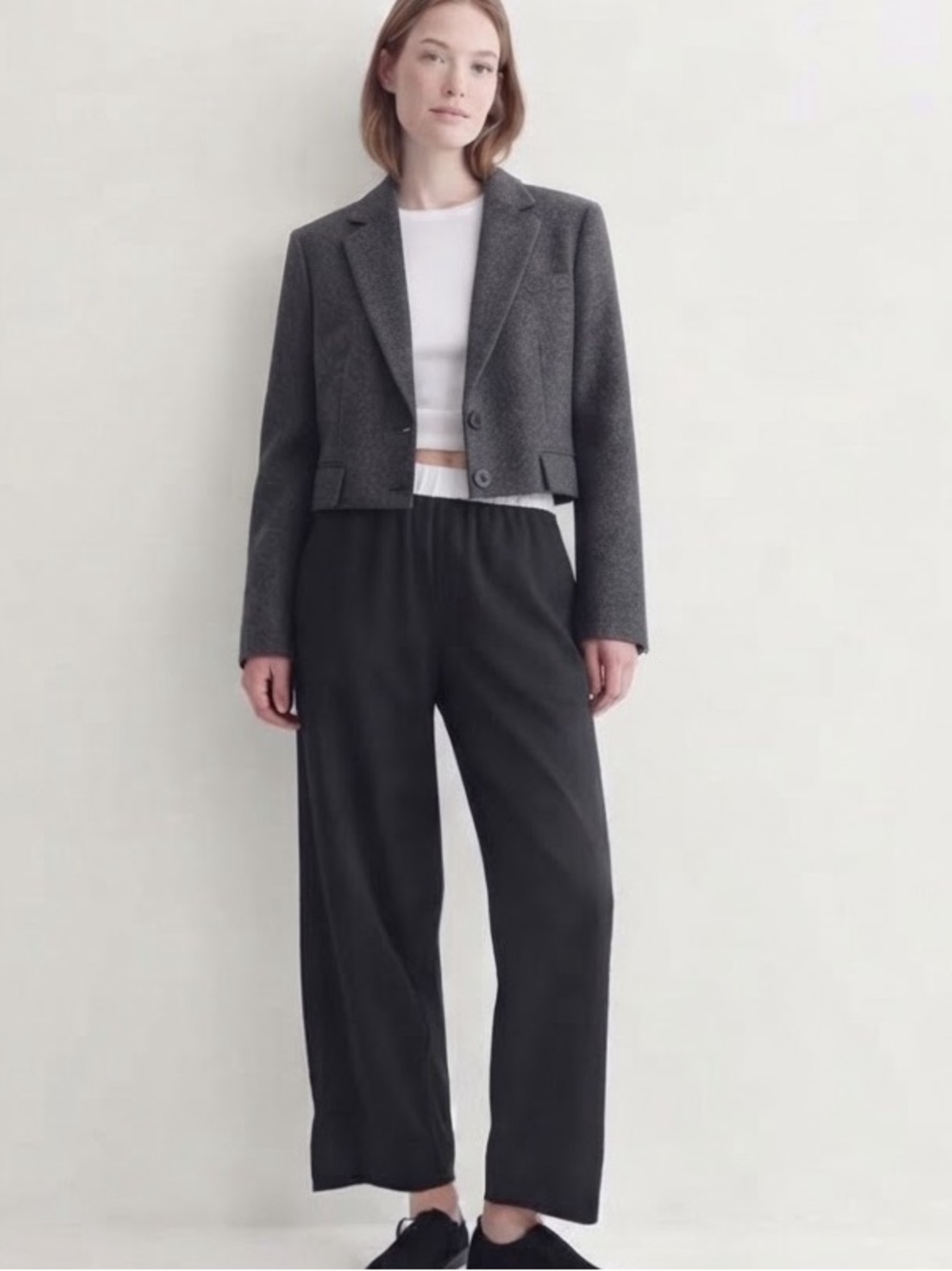 Everlane 100% Cotton Woman’s Barrel Pant Black Size XL